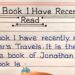 A book you have recently read paragraph writing in english ||