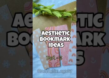Cute and Aesthetic Bookmark Ideas Pt-3 💕  #aesthetic #bookmark #bookmarks #bookmarktutorial #diy