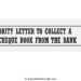 How to Write an Authority Letter to Collect a Cheque Book from the Bank