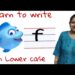 Learn to write Small Letter f in four line note book | Nursery |