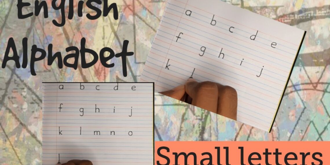 How to write English small letters in a double rule book How to write English small letters in a double rule book