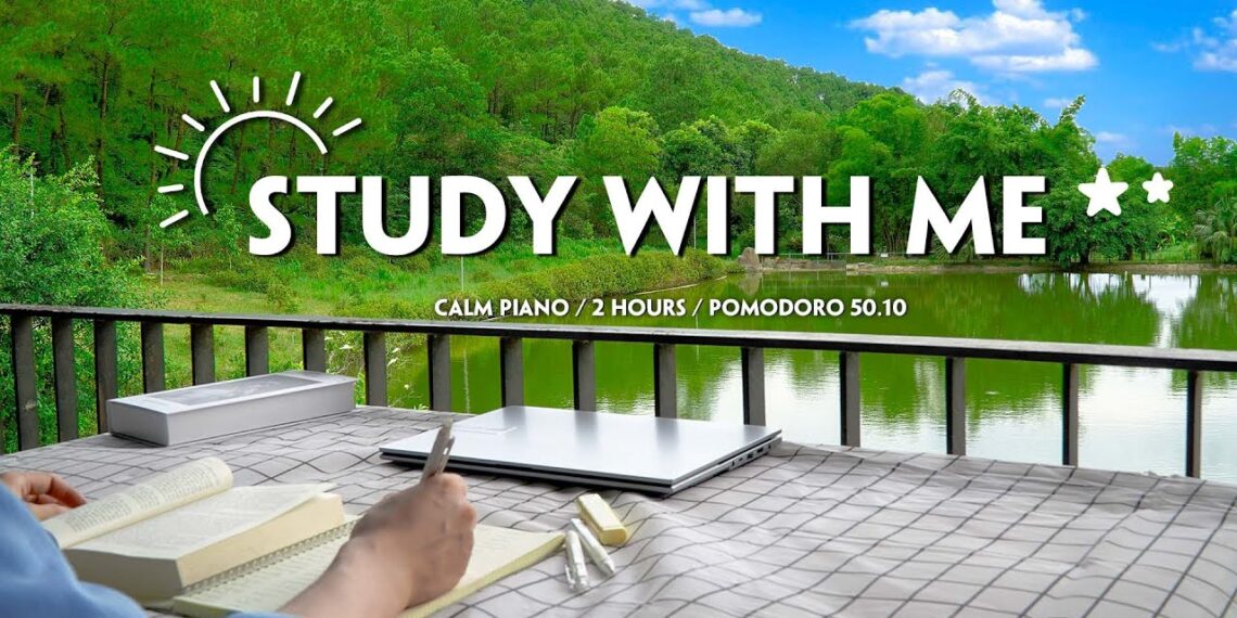 STUDY WITH ME 📚 2 HOUR | Real Background, Calm Piano 🎹 Pomodoro 50/10, Break, Real Time, Motivation. STUDY WITH ME 📚 2 HOUR | Real Background, Calm Piano 🎹 Pomodoro 50/10, Break, Real Time, Motivation.