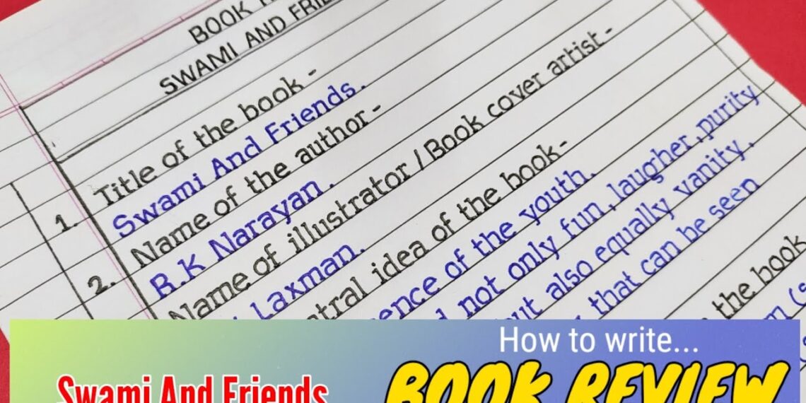 Book review writing | How to write book review | swami and friends book review