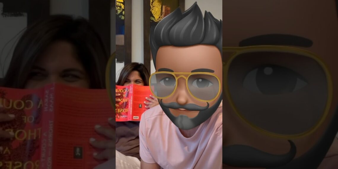 Making my husband read A Court of Thorns and Roses (iykyk 🌶️) | #shorts