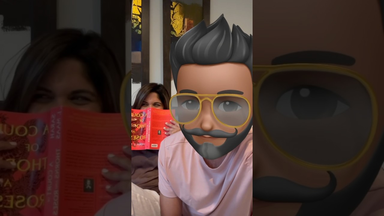 Making my husband read A Court of Thorns and Roses (iykyk 🌶️) | #shorts