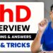 PhD Interview | PhD Interviews Questions | Tips and Tricks