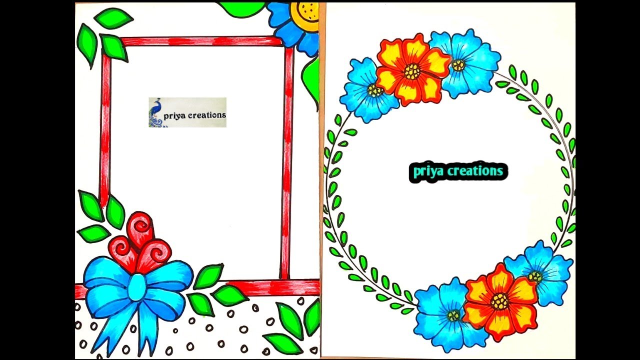 2 Border Designs/Beautiful Border design for project/Project work designs/Assignment/Flower Drawing 2 Border Designs/Beautiful Border design for project/Project work designs/Assignment/Flower Drawing