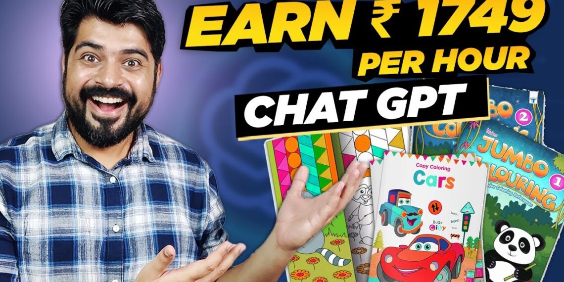 Create kids Coloring book and earn Rs. 1749 🤑 per hour (using ChatGPT) 🚀🚀
