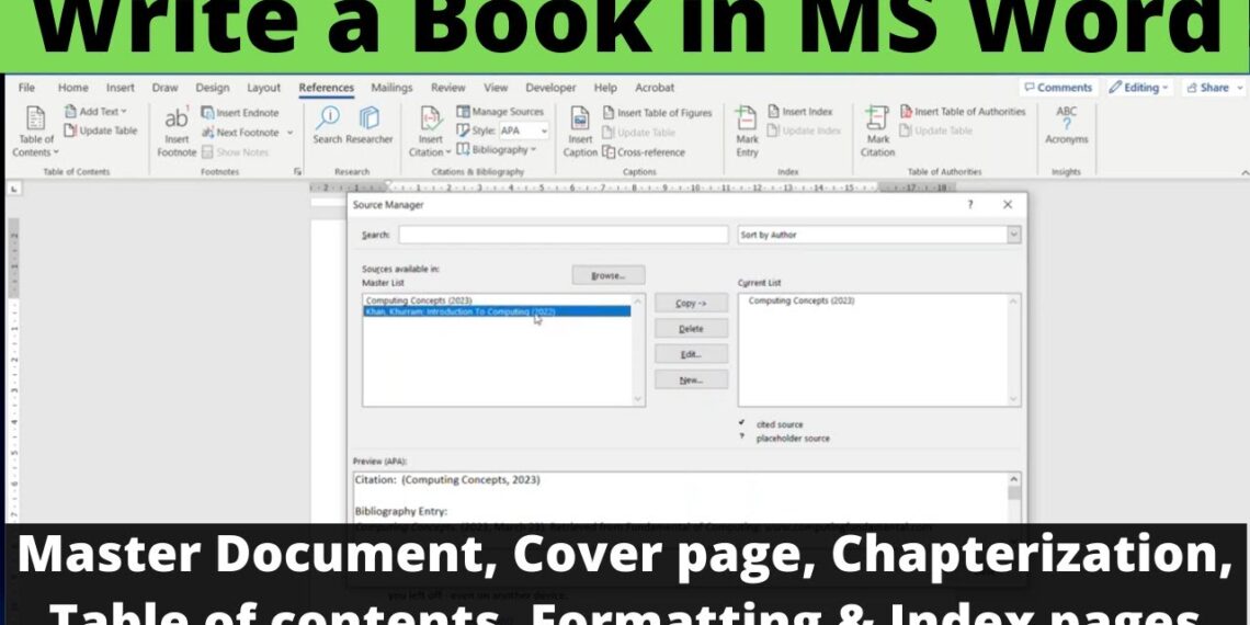 How to Write a Book in MS Word (2007) | Write a Book in MS Word | Creating Master Document in Word How to Write a Book in MS Word (2007) | Write a Book in MS Word | Creating Master Document in Word