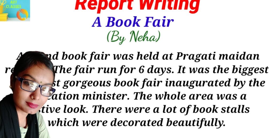 A Book Fair Report Writing in English || Write A Report On a Book Fair || @NehanilArtclasses