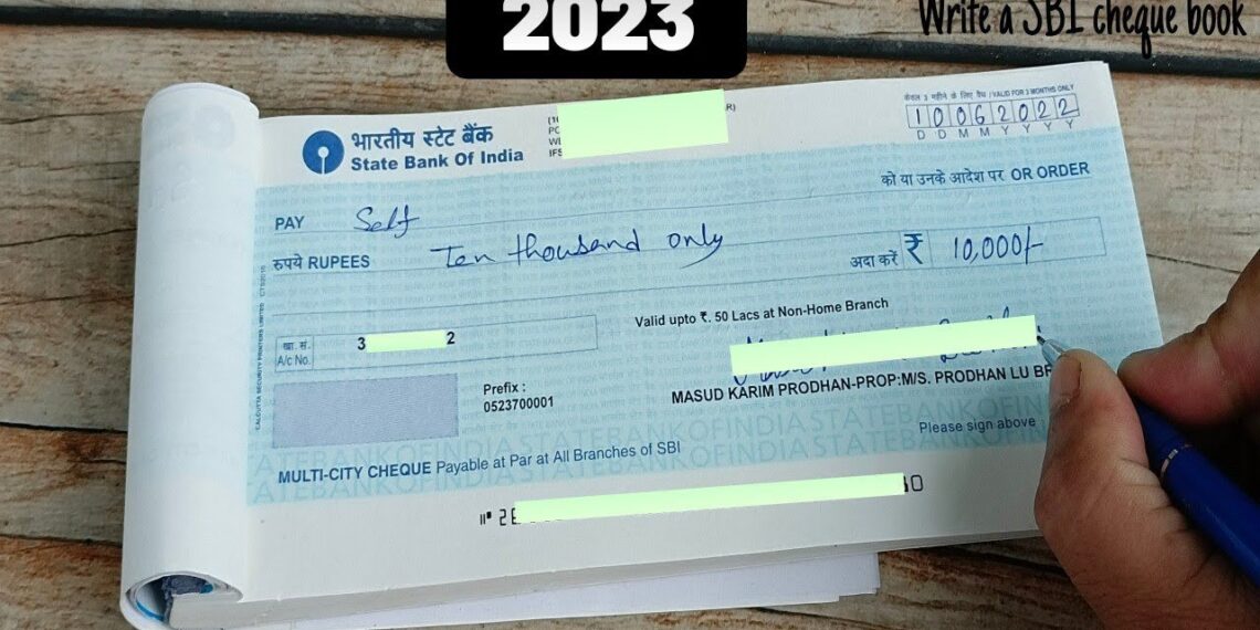 How to write sbi cheque book | How to write State Bank cheque book | 2022 |