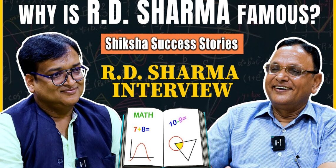 RD Sharma Interview: What makes his maths 📚 books special | RD Sharma in Real Life | Part 1