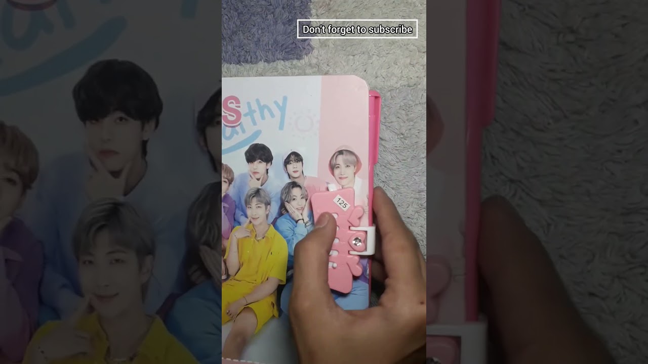 BTS diary unboxing