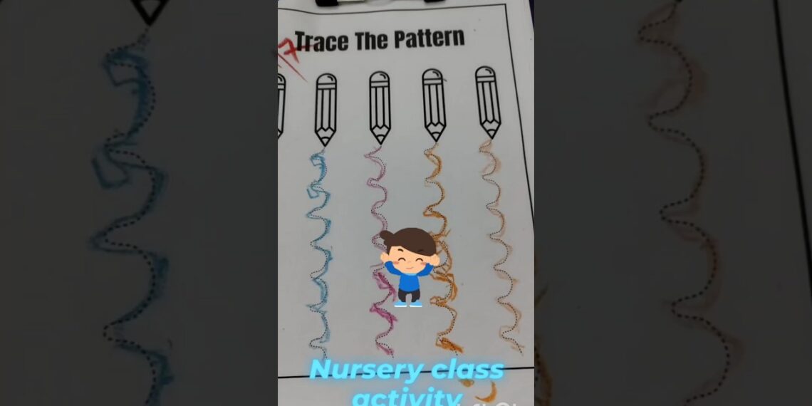 Nursery class activities #shorts #ytshorts  #learning #nurseryactivities