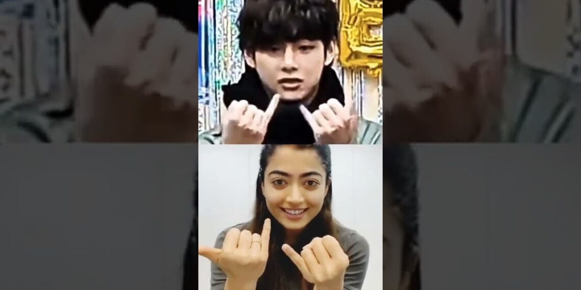 Taehyung & Rashmika finger tutting#taehyung#rashmikamandanna #bts