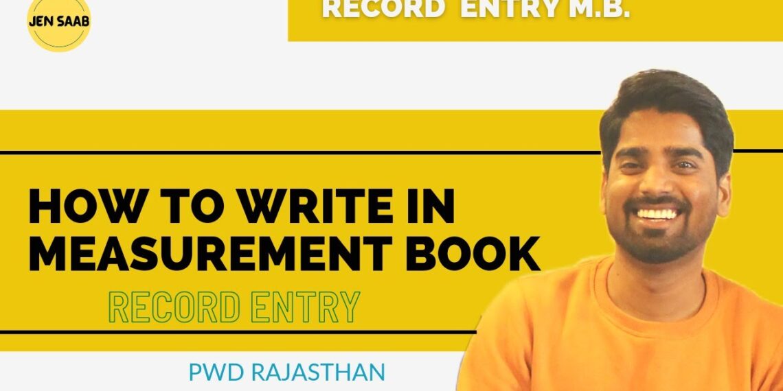 How To Write In Measurement Book || Record Entry MB || MB Kaise Bharna Hota Hai
