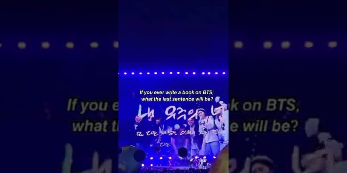 If you Ever write a book on BTS, What the last sentence will be 💜💜#btsarmy