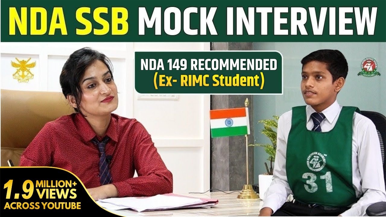 NDA SSB Mock Interview | NDA-1 2021 Exam SSB Interview Preparation | Best SSB Coaching in India