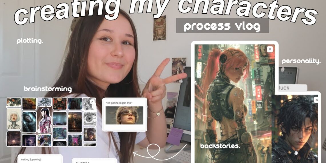 how to write main characters 🎱💭 my brainstorming process + tips (creating my new oc’s) vlog