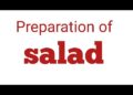 Process of Salad/ Salad Making/Preparation of Salad/ Process writing of Salad Process of Salad/ Salad Making/Preparation of Salad/ Process writing of Salad