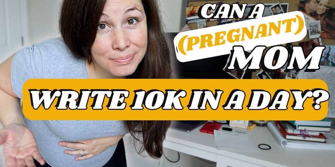 Can a full-time (pregnant) mom write 10k in a day?? (VLOG) Writing the Butter Book: Part 7