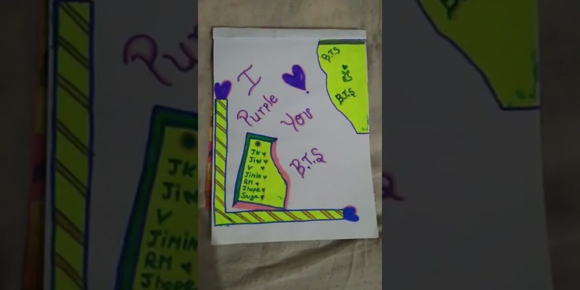 I TRIED TO MAKE A SCRAB   BOOK  OF BTS || A  SCRABBOOK || I PURPLE YOU 💜💜💜💜💜