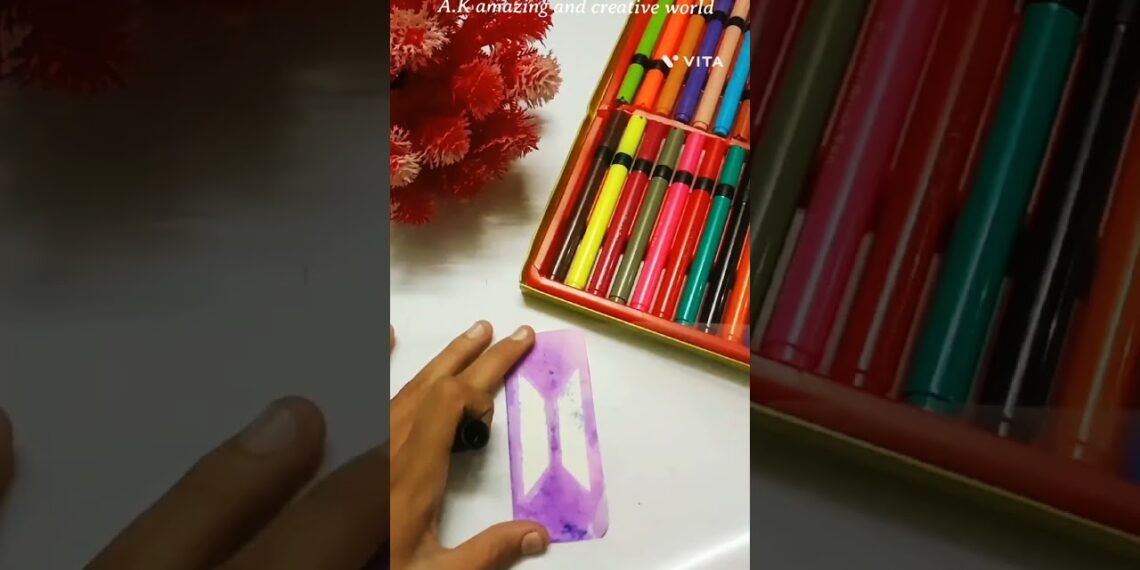 Easy BTS logo book mark ‼️‼️🟩🟨🟧🟧🟡🔴🟡@A.Kamazingandcreativeworld