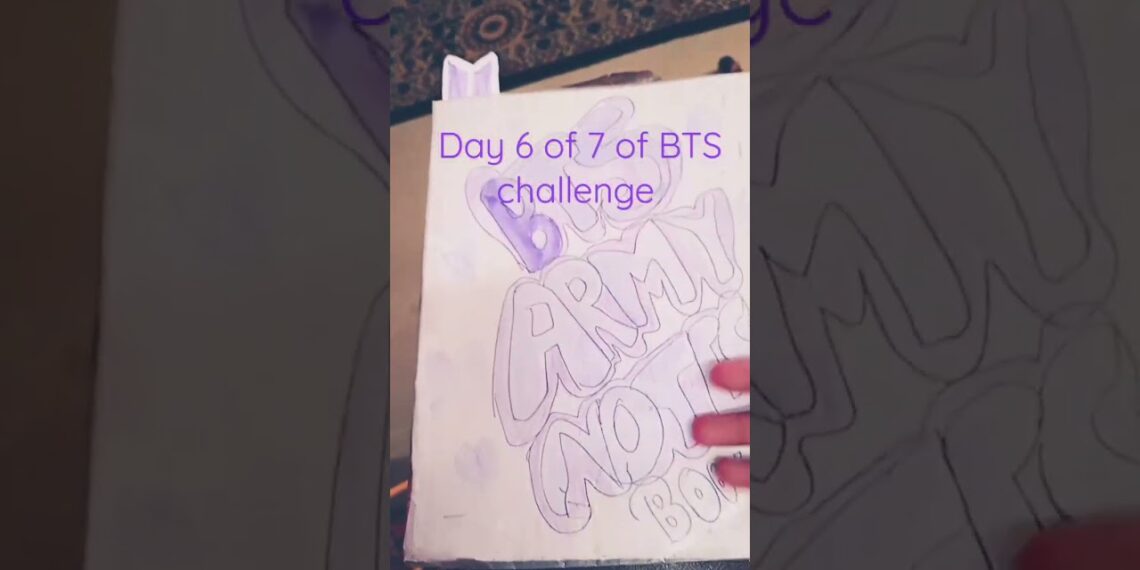 Day 6 of 7 BTS challenge DIY BTS notebook #kpop #bts #suga #jhope #jimin #jin #jk #rm #v 💜💜💜💜💜💜💜💜💜💜💜