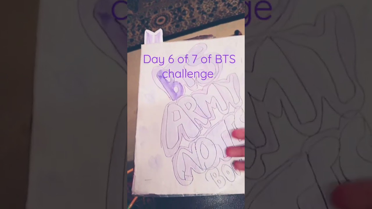 Day 6 of 7 BTS challenge DIY BTS notebook #kpop #bts #suga #jhope #jimin #jin #jk #rm #v 💜💜💜💜💜💜💜💜💜💜💜