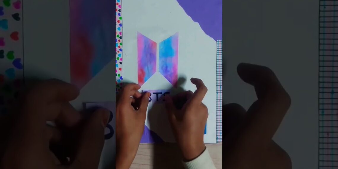 diy old writing pad convert to new 💜BTS💜 writing pad #bts #btsarmy #ytshorts #diy #craft #viral