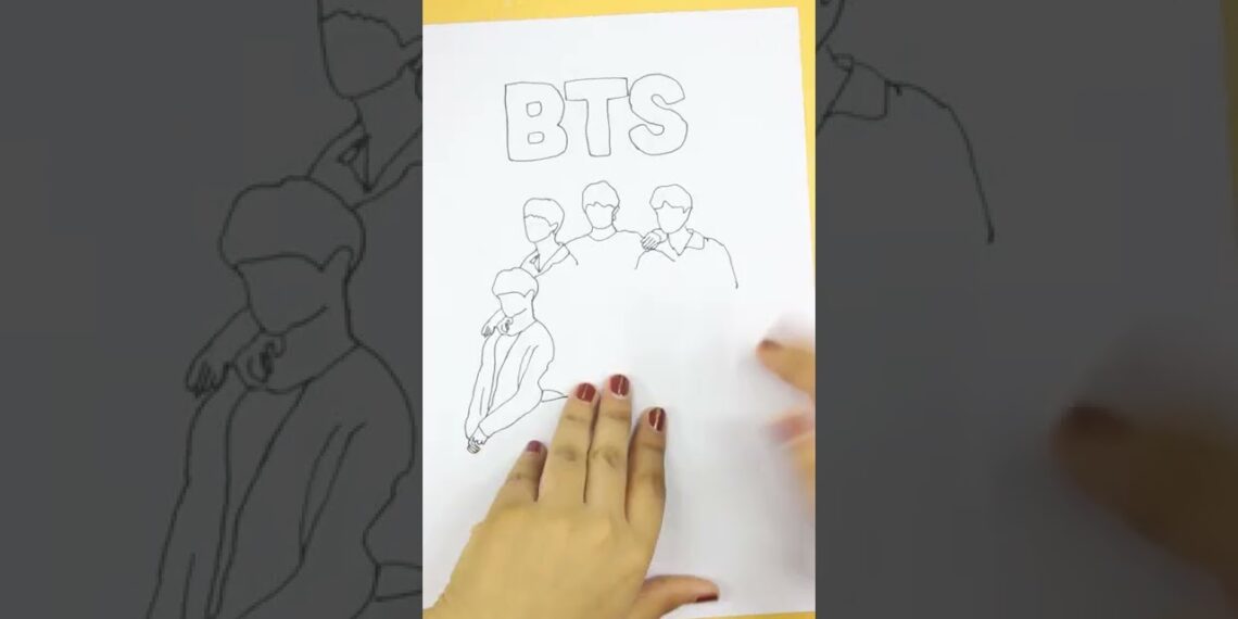 Drawing BTS  #bts #shorts #btsshorts