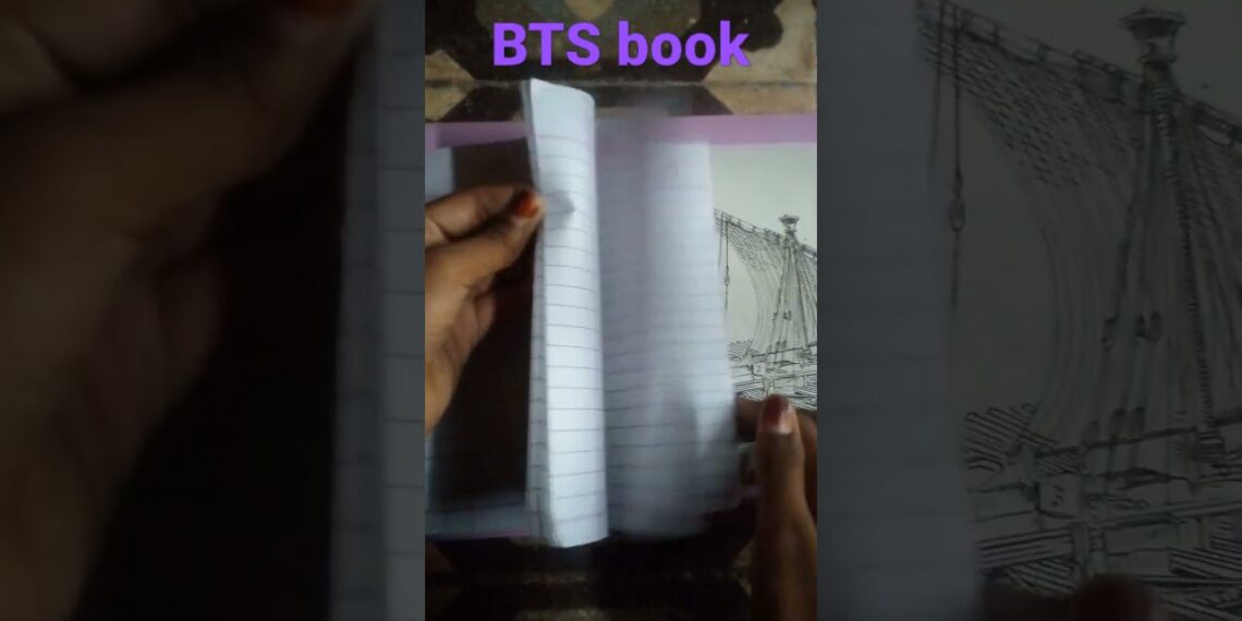 how to make BTS note book? home made BTS book #shorts