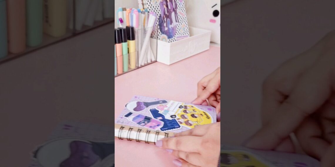 Cute note idea 📝💜✨ #shorts #bts #notes #10yearswithbts  #justalazyday