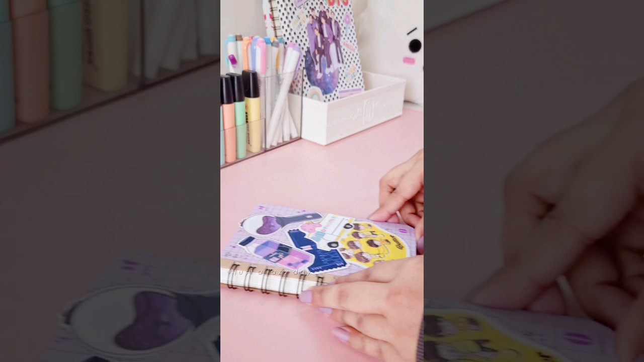 Cute note idea 📝💜✨ #shorts #bts #notes #10yearswithbts  #justalazyday