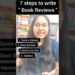 7 steps to write Book Reviews 🤩 #bookreviewer #booktuber #booklover #reviews