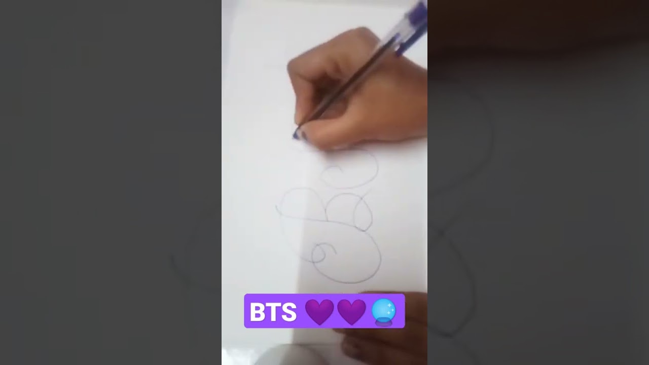 💜BTS writing calligraphy 💜💜💜💜🔮🔮😊