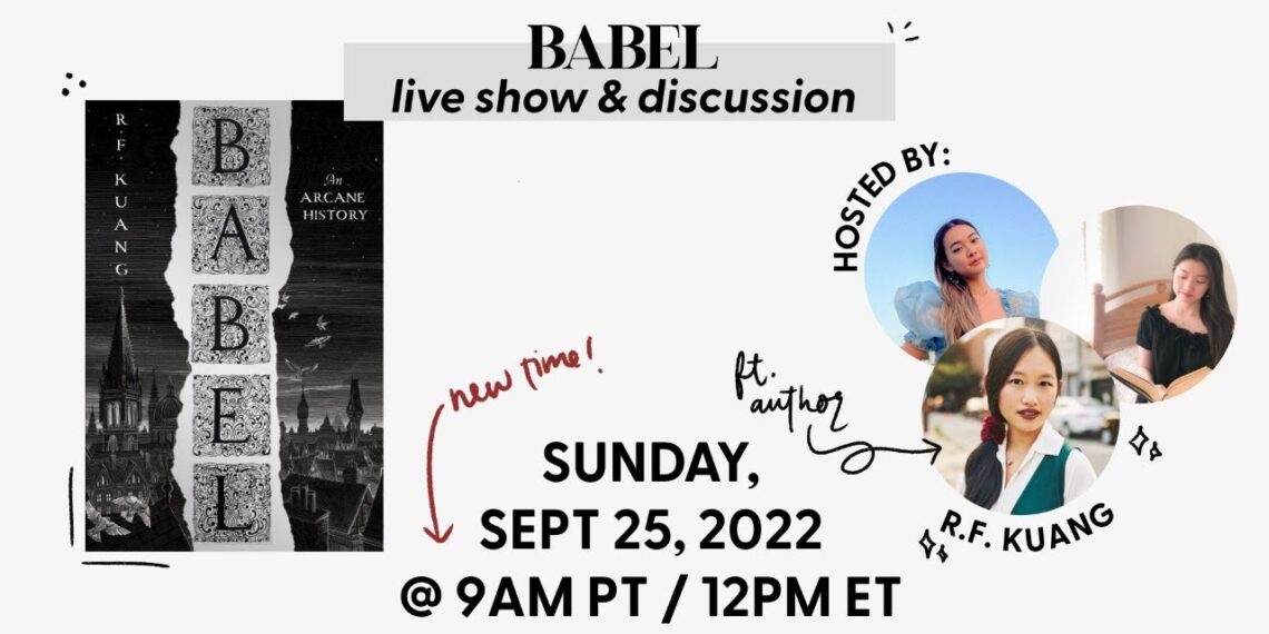 BABEL author interview with R.F. KUANG | September BOTM