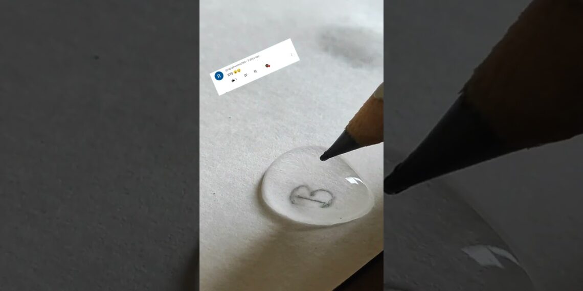 water drop bts 💜 letter #shorts #bts #youtubeshorts #trending