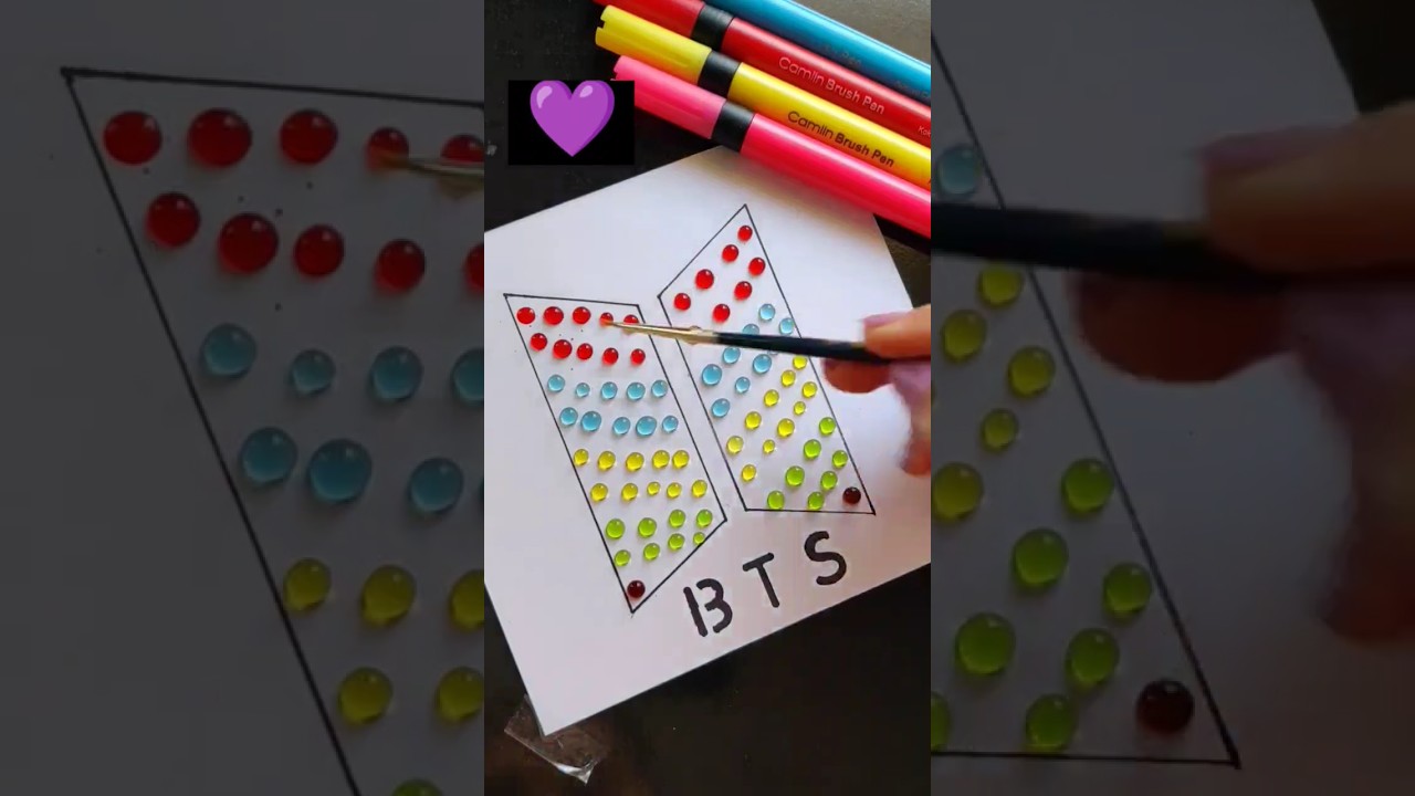 BTS 💜#shorts #craft #satisfying #asmr #bts