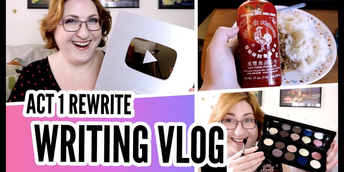 Breaking my writing process + Silver Play button unboxing | Act 1 Rewrite Vlog