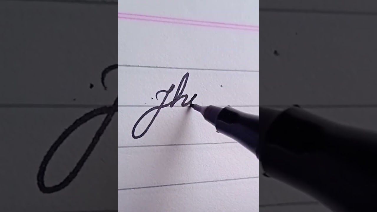 Jhope name in cursive writing#cursive#writing#bts#jhope#khushicursivewriting#short