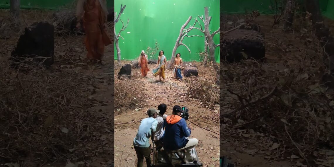 after vfx Bts of shrimad Ramayan / basant bhatt short video #ramayan #bts #shorts  #behindthescenes
