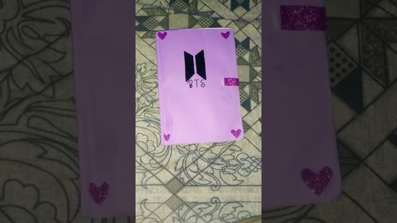 HOW TO MAKE BTS BOOK ..IF YOU WANT FULL VIDEO SO COMMENT DOWN..💜💜🌈
