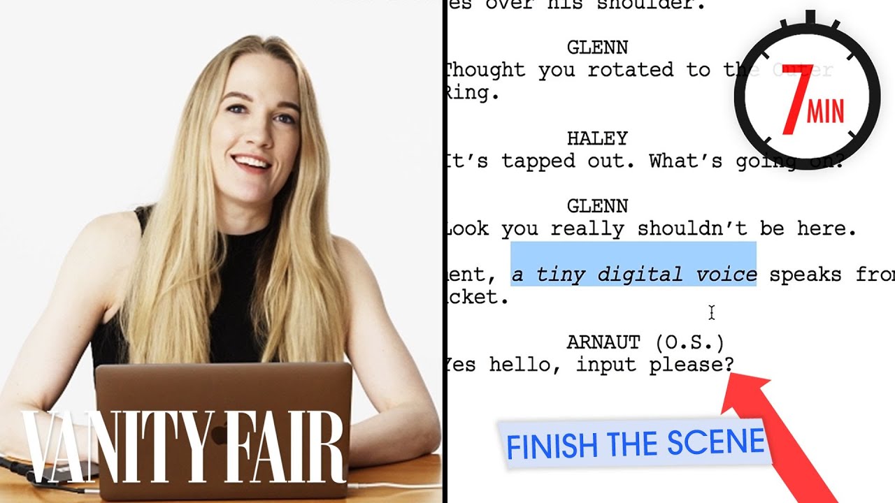 Hollywood Screenwriter Tries to Write a Scene in 7 Minutes | Vanity Fair Hollywood Screenwriter Tries to Write a Scene in 7 Minutes | Vanity Fair