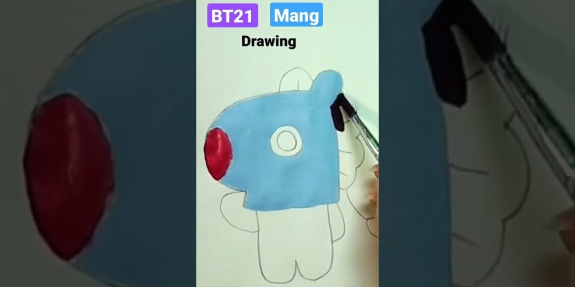 BT21 Mang. #bts #shorts #btsarmy #youtubeshorts #short #lovelyuniyal #tutorial #btsdrawing #ytshorts
