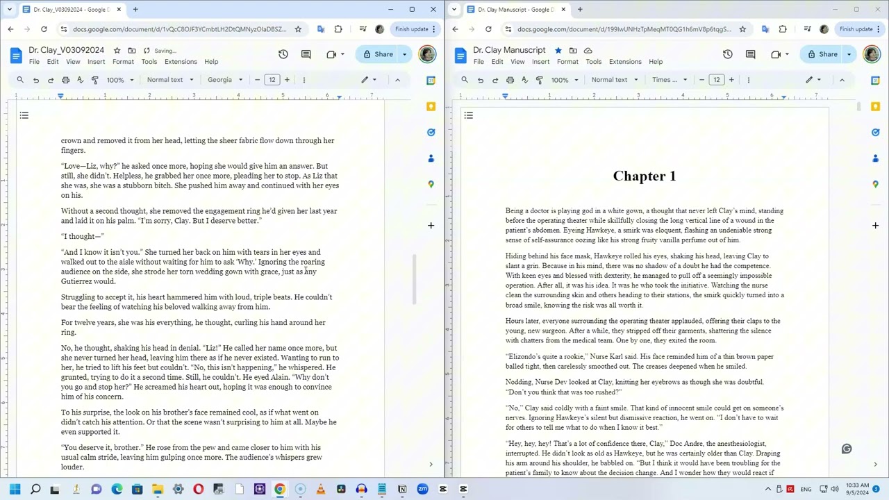 Watch me write – Author BTS – Live Writing Episode 1 #mgaspary