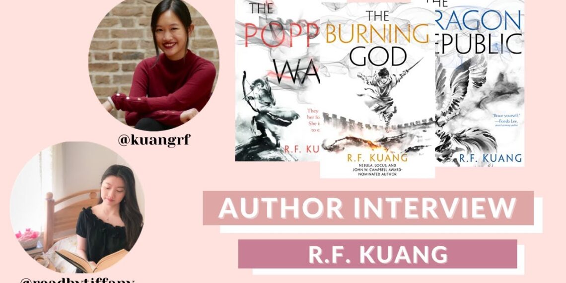 an author interview with r.f. kuang (the poppy war trilogy) & international giveaway 🔥🗡