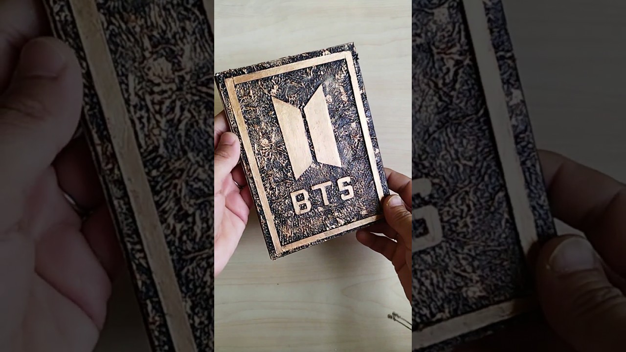 BTS Diary | BTS Notebook Cover Page Design | BTS Craft | Full Tutorial Is On My Channel
