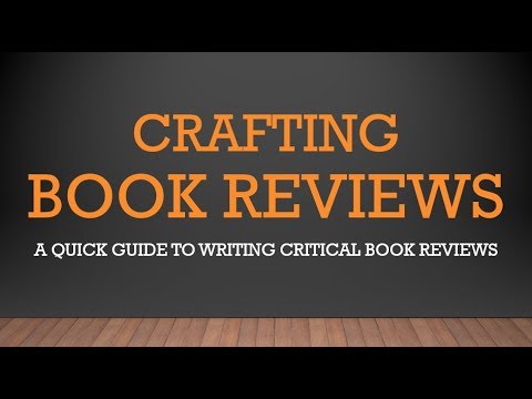 How to Write a Critical Book Review