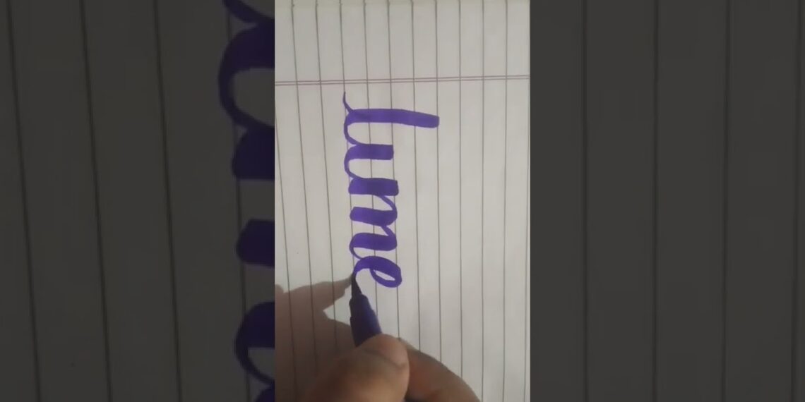 writing my subscriber name.#calligraphy #shorts #bts